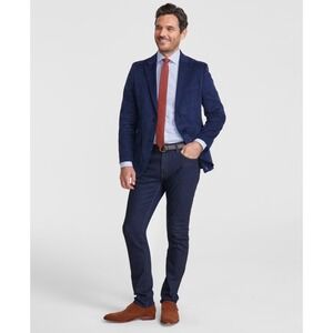 Nautica Sport Coat‎ Mens 46R Navy Corduroy Elbow Patch Blazer Suit Jacket NWT